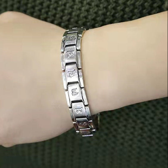 Simple and domineering six-syllable mantra bracelet